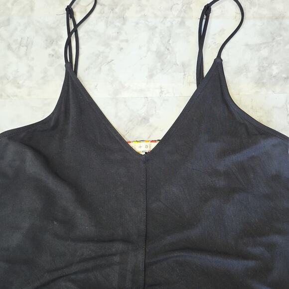 Eri & Ali Womens Sz S Black Lace Fairy Grunge Witchy Whimsigoth Midi Slip Dress - Picture 4 of 12